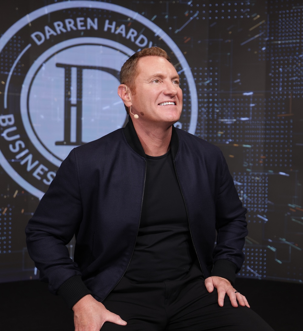 Darren Hardy sitting and smiling off camera